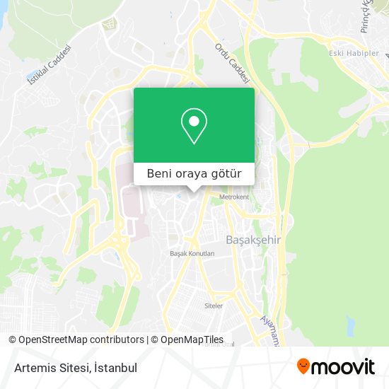 Artemis Sitesi harita