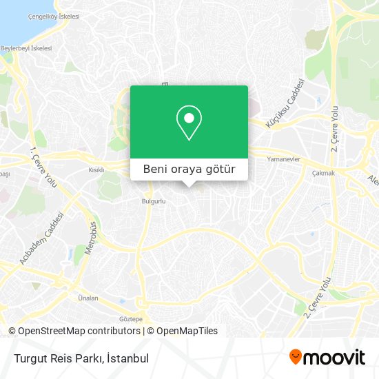 Turgut Reis Parkı harita