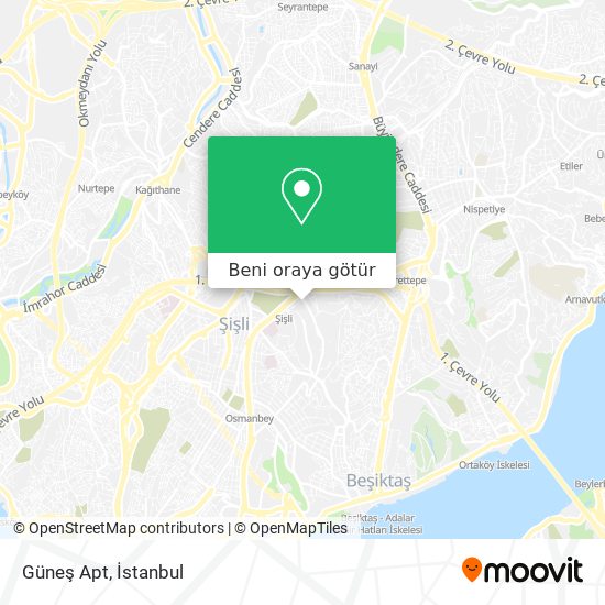 Güneş Apt harita