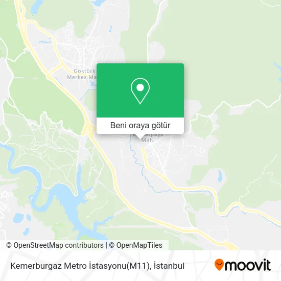 Kemerburgaz Metro İstasyonu(M11) harita