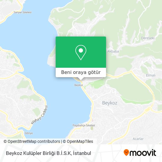 Beykoz Kulüpler Birliği B.İ.S.K harita