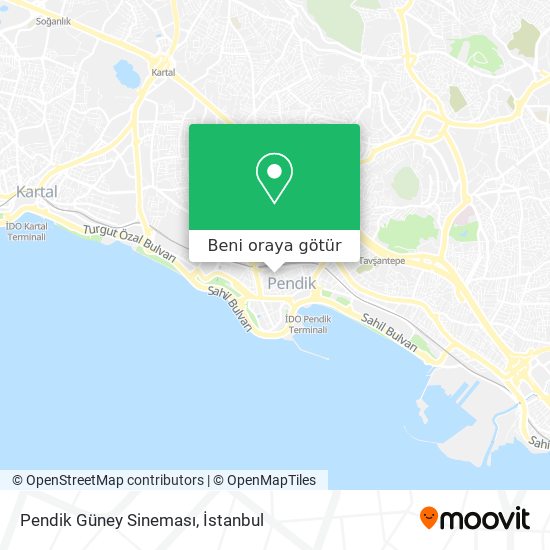 Pendik Güney Sineması harita