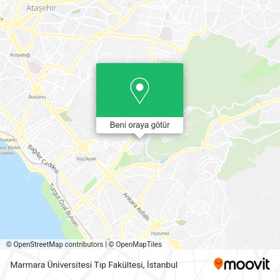 Marmara Üniversitesi Tıp Fakültesi harita