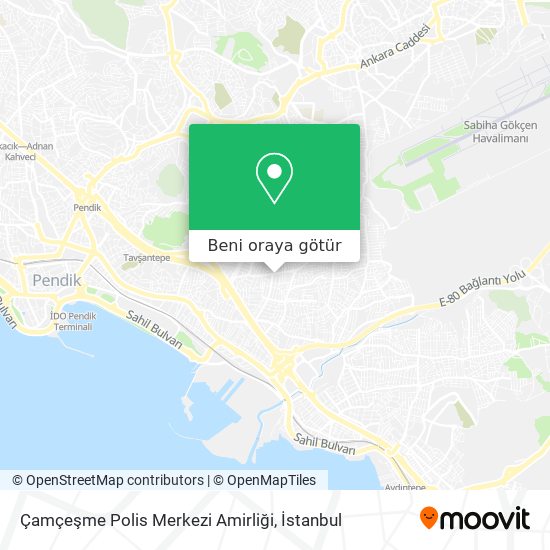 Çamçeşme Polis Merkezi Amirliği harita