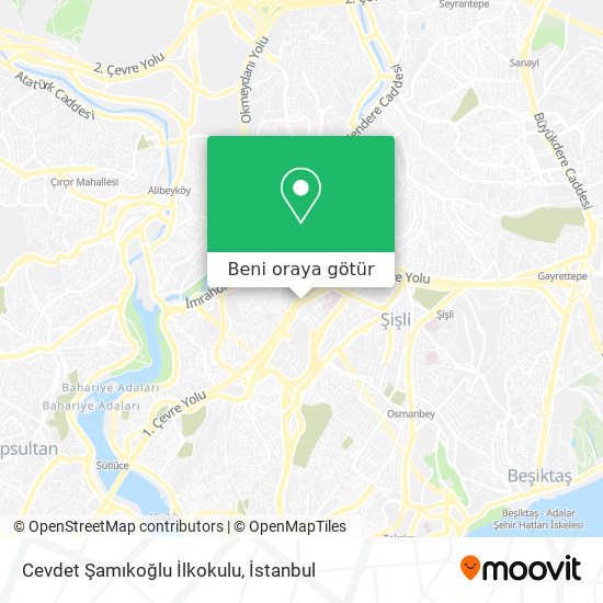 Cevdet Şamıkoğlu İlkokulu harita