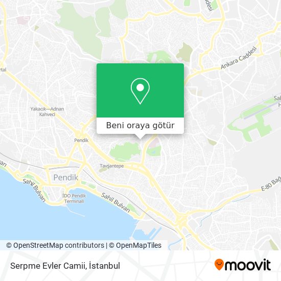 Serpme Evler Camii harita