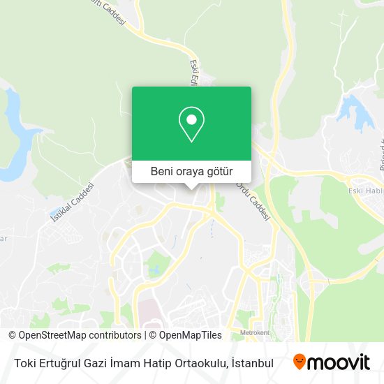 Toki Ertuğrul Gazi İmam Hatip Ortaokulu harita