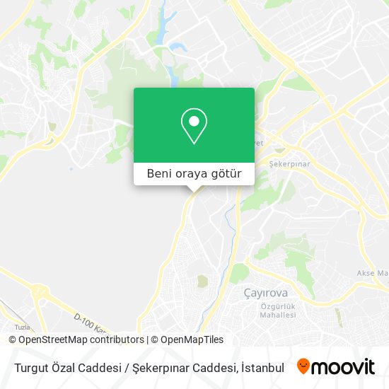 Turgut Özal Caddesi / Şekerpınar Caddesi harita