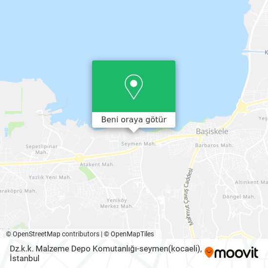 Dz.k.k. Malzeme Depo Komutanlığı-seymen(kocaeli) harita