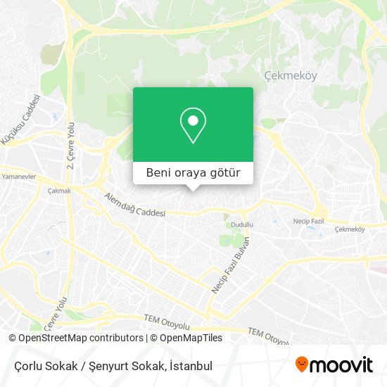 Çorlu Sokak / Şenyurt Sokak harita