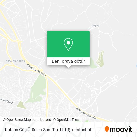 Katana Güç Ürünleri San. Tic. Ltd. Şti. harita