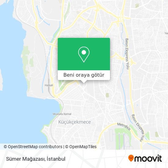 Sümer Mağazası harita