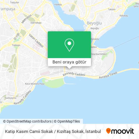 Katip Kasım Camii Sokak / Kızıltaş Sokak harita