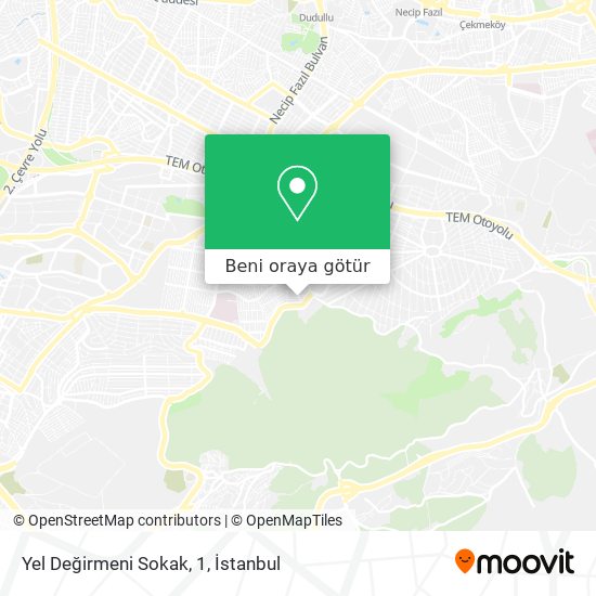 Yel Değirmeni Sokak, 1 harita