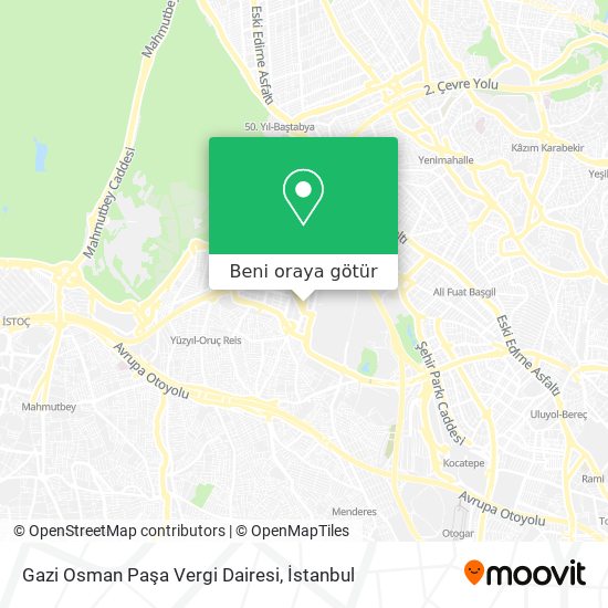 Gazi Osman Paşa Vergi Dairesi harita
