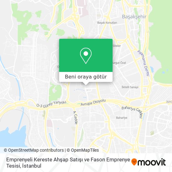 Emprenyeli Kereste Ahşap Satışı ve Fason Emprenye Tesisi harita