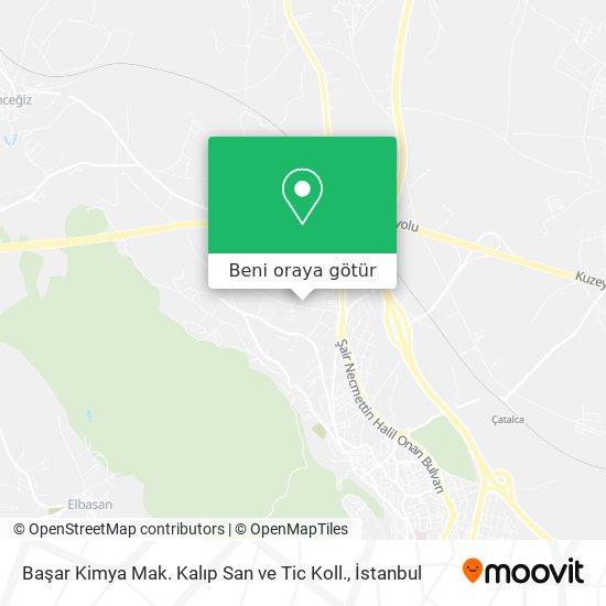 Başar Kimya Mak. Kalıp San ve Tic Koll. harita