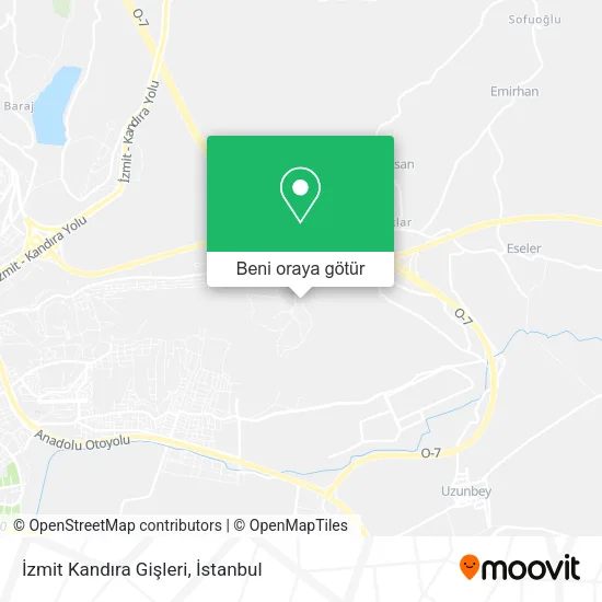 İzmit Kandıra Gişleri harita