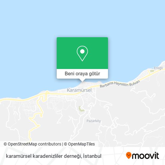 karamürsel karadenizliler derneği harita