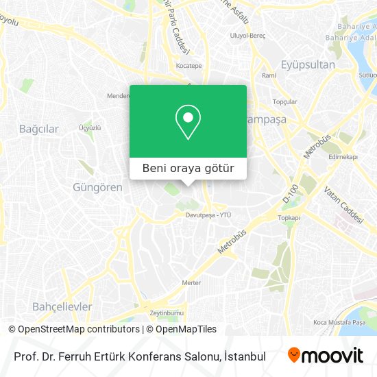 Prof. Dr. Ferruh Ertürk Konferans Salonu harita