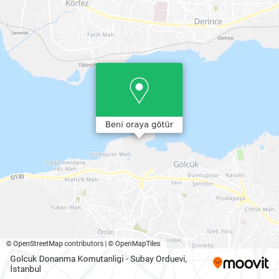 Golcuk Donanma Komutanligi - Subay Orduevi harita