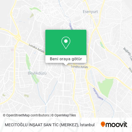 MECİTOĞLU İNŞAAT SAN TİC (MERKEZ) harita