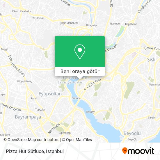 Pizza Hut Sütlüce harita