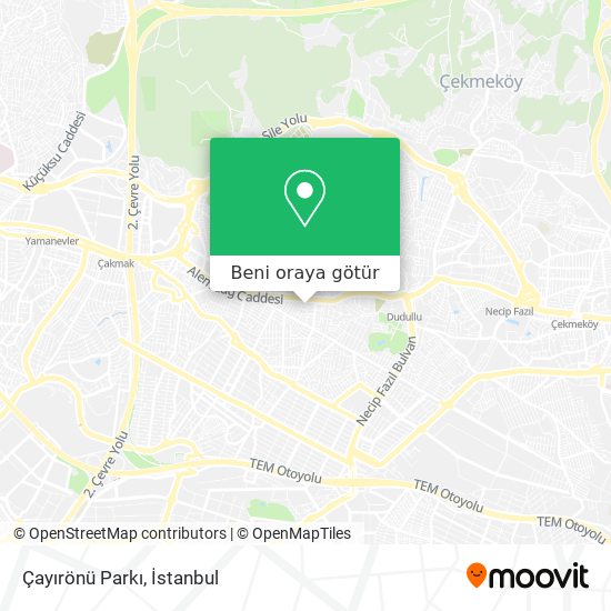 Çayırönü Parkı harita