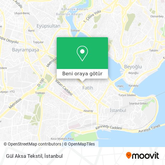 Gül Aksa Tekstil harita