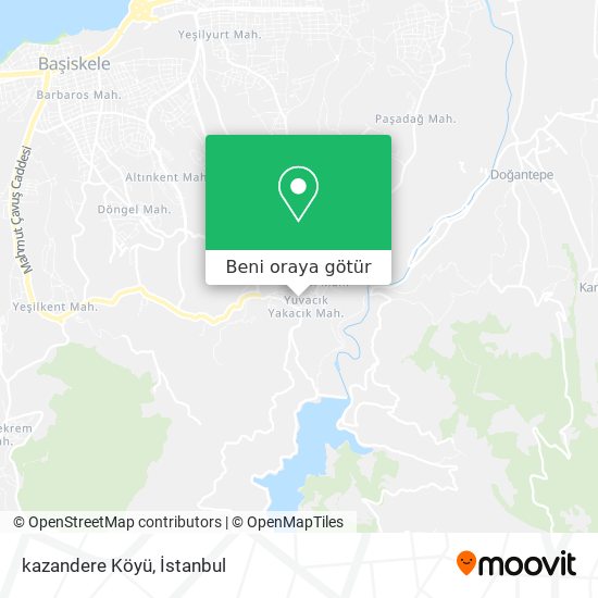 kazandere Köyü harita