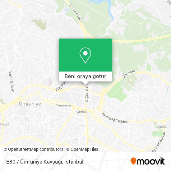 E80 / Ümraniye Kavşağı harita