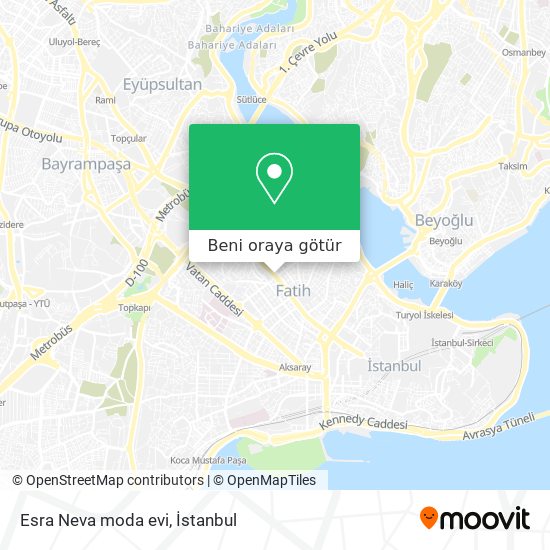Esra Neva moda evi harita