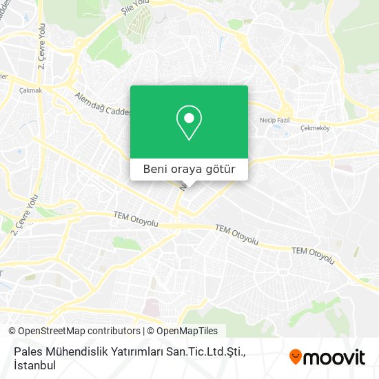 Pales Mühendislik Yatırımları San.Tic.Ltd.Şti. harita