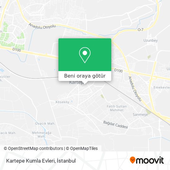 Kartepe Kumla Evleri harita
