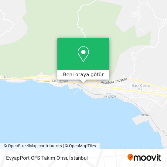 EvyapPort CFS Takım Ofisi harita