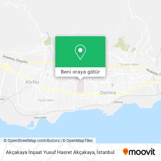 Akçakaya İnşaat Yusuf Hasret Akçakaya harita