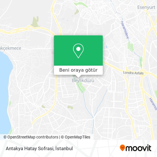 Antakya Hatay Sofrasi harita