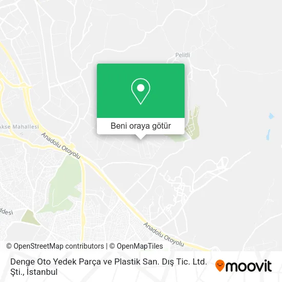 Denge Oto Yedek Parça ve Plastik San. Dış Tic. Ltd. Şti. harita