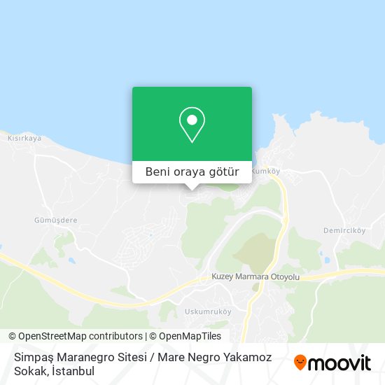 Simpaş Maranegro Sitesi / Mare Negro Yakamoz Sokak harita