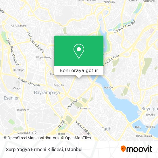 Surp Yağya Ermeni Kilisesi harita