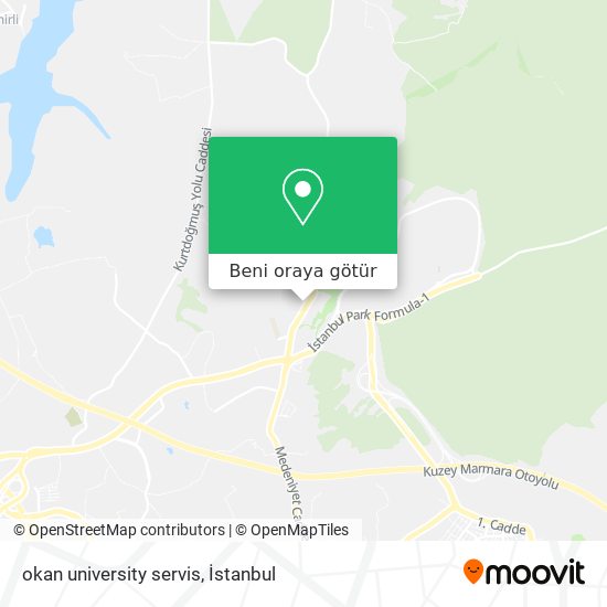 okan university servis harita