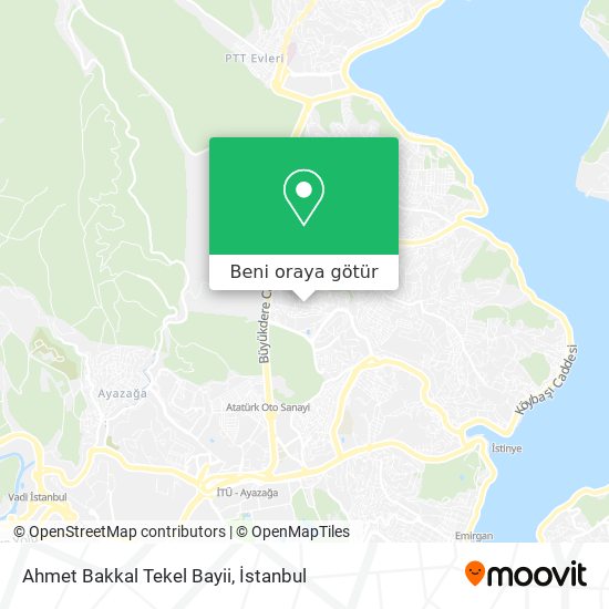 Ahmet Bakkal Tekel Bayii harita