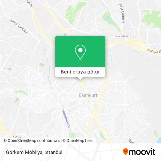 Görkem Mobilya harita