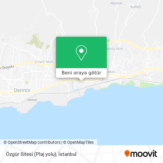Özgür Sitesi (Plaj yolu) harita