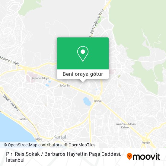 Piri Reis Sokak / Barbaros Hayrettin Paşa Caddesi harita