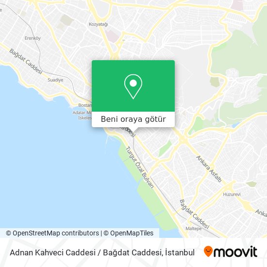 Adnan Kahveci Caddesi / Bağdat Caddesi harita