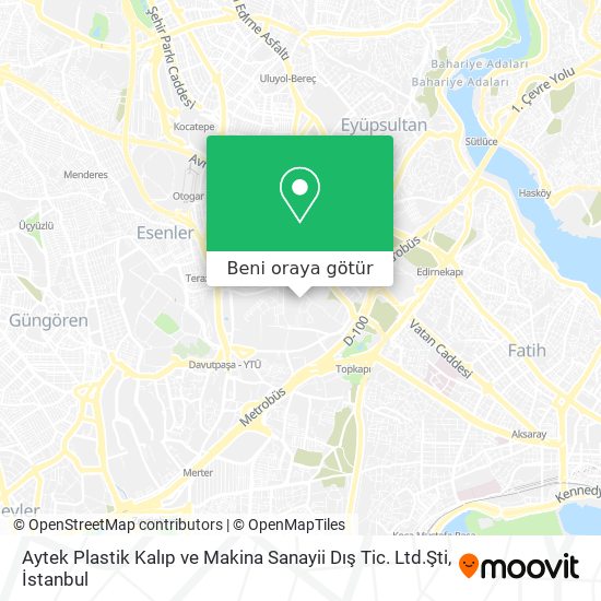 Aytek Plastik Kalıp ve Makina Sanayii Dış Tic. Ltd.Şti harita