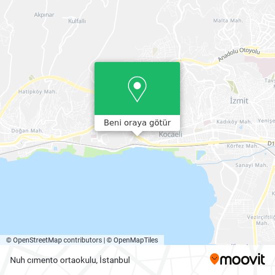 Nuh cımento ortaokulu harita