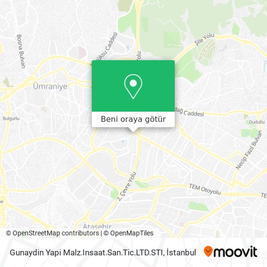 Gunaydin Yapi Malz.Insaat.San.Tic.LTD.STI harita