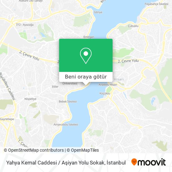 Yahya Kemal Caddesi / Aşiyan Yolu Sokak harita